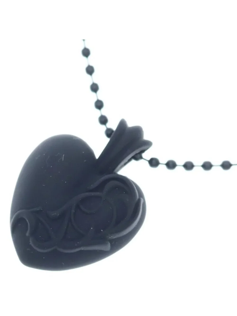 Chrome Hearts Rubber Heart Necklace Silicone